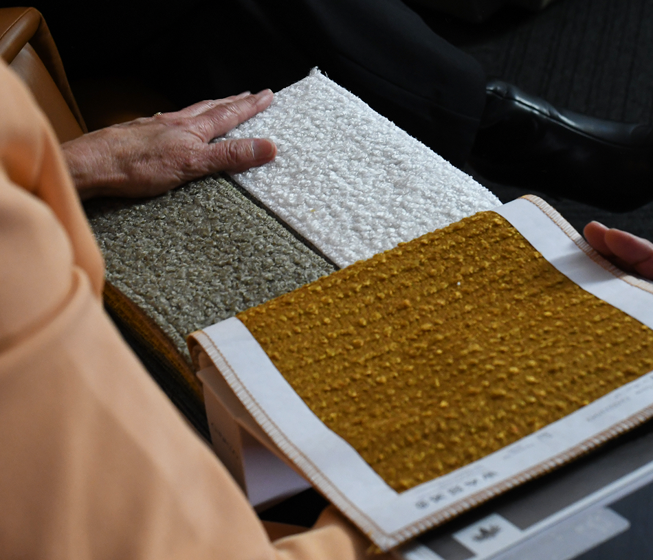Lusso Vivente fabric samples